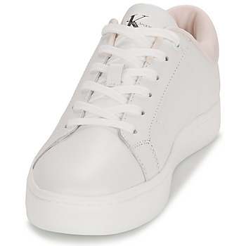 Calvin Klein Jeans CLASSIC CUPSOLE LOWLACEUP LTH Weiss / Rosa