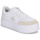 Schuhe Damen Sneaker Low Calvin Klein Jeans BOLD PLATF LOW LACE MIX ML BTW Weiss
