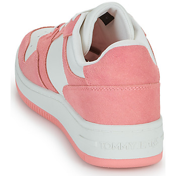 Tommy Jeans TJW RETRO BASKET WASHED SUEDE Weiss / Rosa