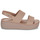 Schuhe Damen Sandalen / Sandaletten Crocs Brooklyn Low Wedge Beige