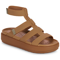 Schuhe Damen Sandalen / Sandaletten Crocs Brooklyn Luxe Gladiator Braun