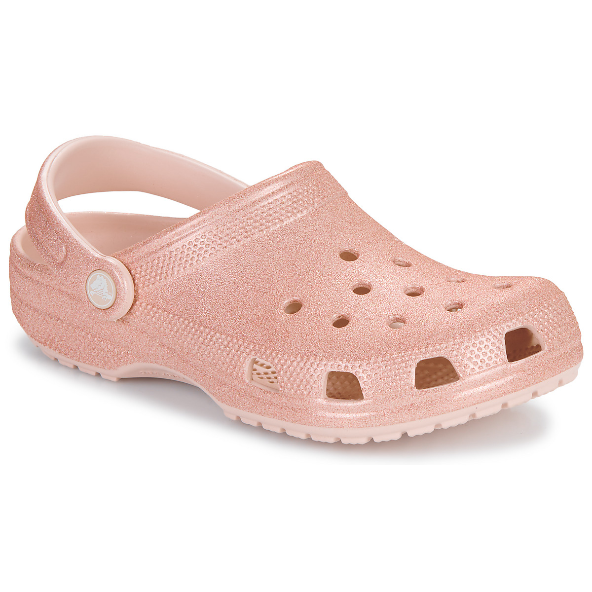 Schuhe Damen Pantoletten / Clogs Crocs Classic Glitter Clog Rosa / Glitterfarbe