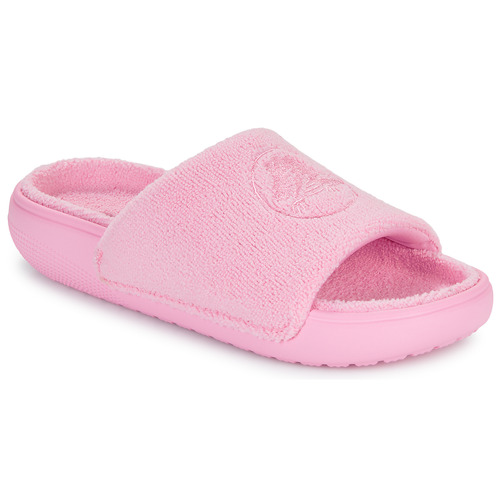Schuhe Damen Pantoletten Crocs Classic Towel Slide Rosa