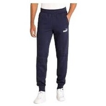 Kleidung Herren Jogginghosen Puma Pantaloni  Essentials Logo da uomo (586748) Blau