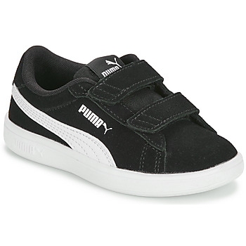 Schuhe Kinder Sneaker Low Puma SMASH 3.0 PS Schwarz / Weiss