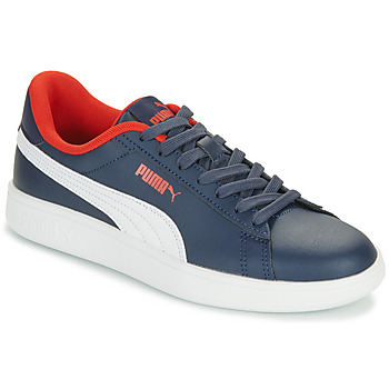 Schuhe Jungen Sneaker Low Puma SMASH 3.0 L JR Marine / Weiss / Rot