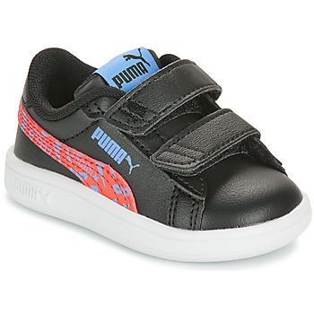 Schuhe Jungen Sneaker Low Puma SMASH 3.0 L INF Schwarz / Rot