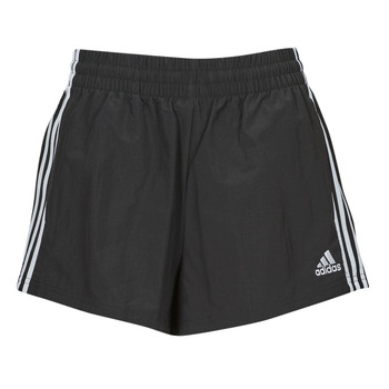 Kleidung Damen Shorts / Bermudas Adidas Sportswear W 3S WVN SHO Schwarz / Weiss