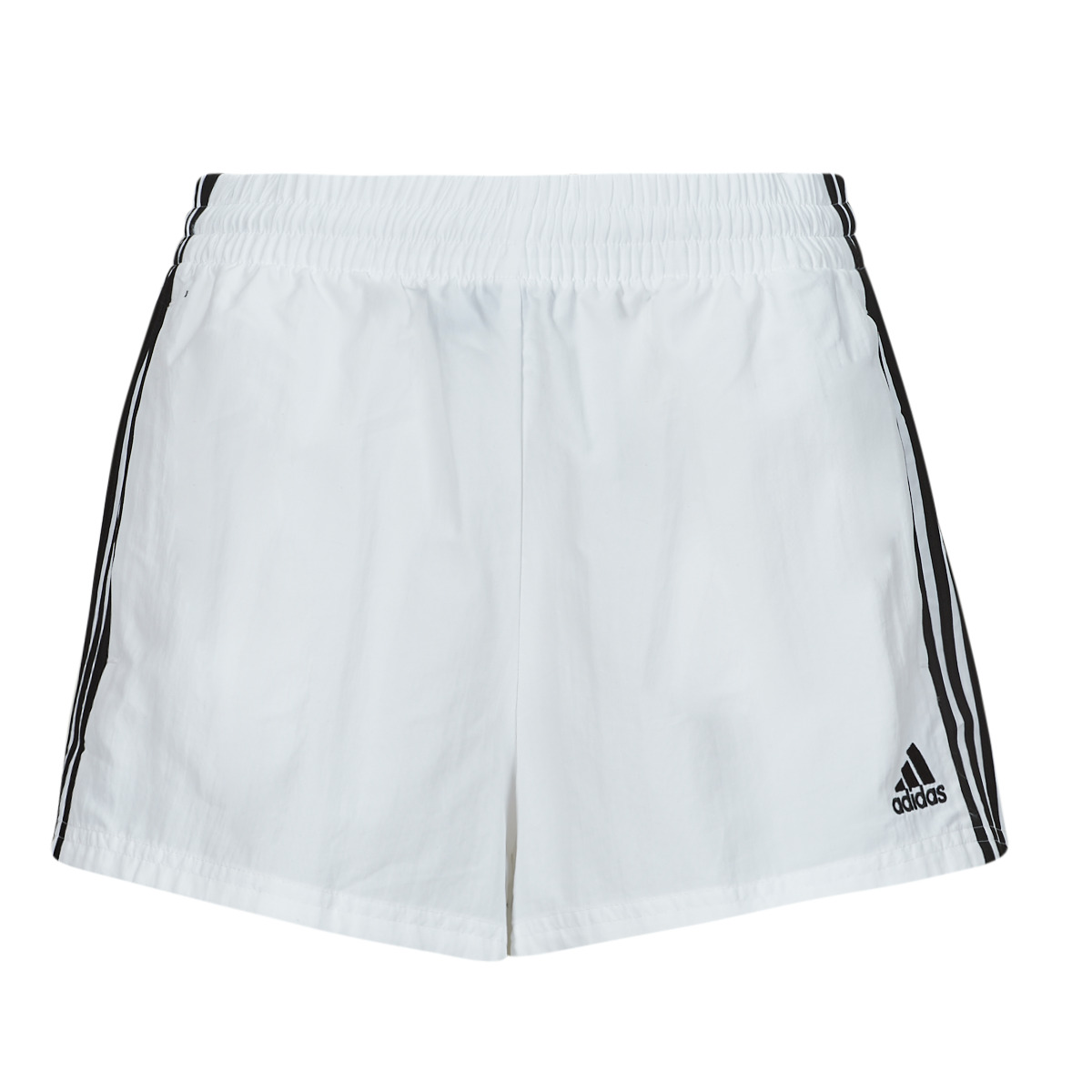 Kleidung Damen Shorts / Bermudas Adidas Sportswear W 3S WVN SHO Weiss / Schwarz