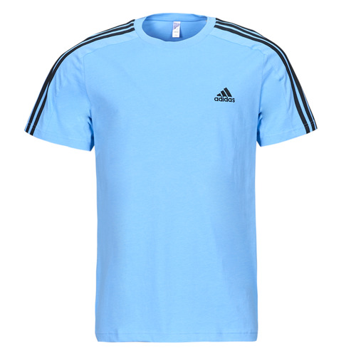 Kleidung Herren T-Shirts Adidas Sportswear M 3S SJ T Blau / Schwarz