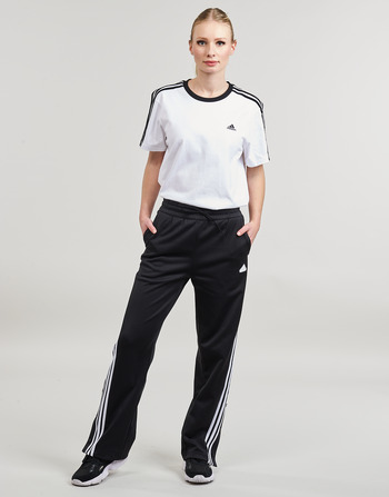 Kleidung Damen Jogginghosen Adidas Sportswear W ICONIC 3S TP Schwarz / Weiss