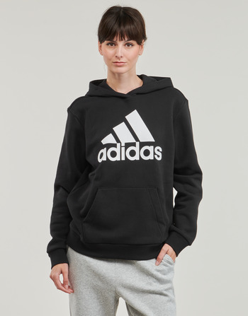 Kleidung Damen Sweatshirts Adidas Sportswear W BL OV HD Schwarz / Weiss