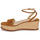 Schuhe Damen Sandalen / Sandaletten Lauren Ralph Lauren LEONA-ESPADRILLES-WEDGE Cognac