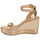 Schuhe Damen Sandalen / Sandaletten Lauren Ralph Lauren HILARIE-ESPADRILLES-WEDGE Gold