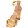 Schuhe Damen Sandalen / Sandaletten Lauren Ralph Lauren LOGAN-SANDALS-HEEL SANDAL Gold