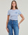 Kleidung Damen T-Shirts Lauren Ralph Lauren ALLI-SHORT SLEEVE-T-SHIRT Weiss / Blau