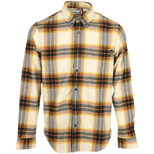 Kleidung Herren Langärmelige Hemden Timberland Ls Heavy Flannel Plaid Gelb