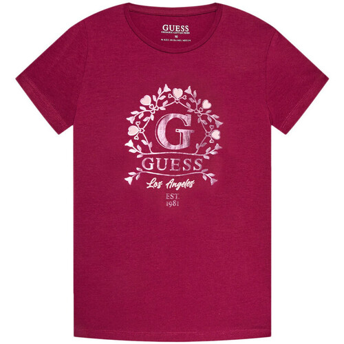 Kleidung Mädchen T-Shirts & Poloshirts Guess G-J3BI17J1314 Violett