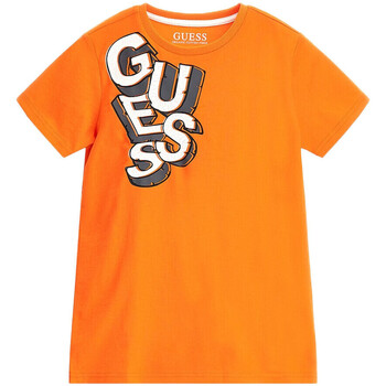 Kleidung Jungen T-Shirts & Poloshirts Guess G-L3BI15I3Z14 Orange