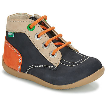 Schuhe Kinder Sneaker High Kickers BONZIP-2 Marine / Beige / Orange