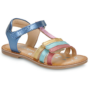 Schuhe Mädchen Sandalen / Sandaletten Kickers DIAMANTO Marine / Mettalfarben / Multicolor