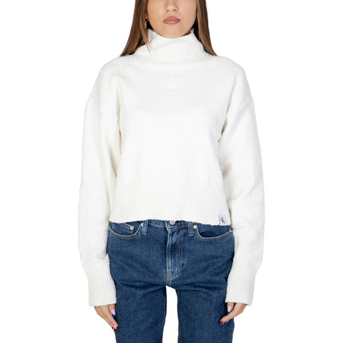 Kleidung Damen Pullover Calvin Klein Jeans J20J221972 Weiss