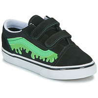Schuhe Kinder Sneaker Low Vans Old Skool V GLOW SLIME BLACK/GREEN Schwarz / Grün