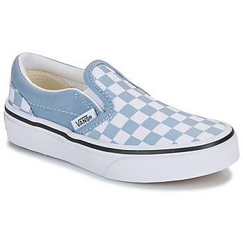 Schuhe Kinder Slip on Vans UY Classic Slip-On COLOR THEORY CHECKERBOARD DUSTY BLUE Blau