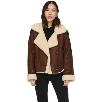 Only Jacket Ylva Faux - Toasted Coconut Braun