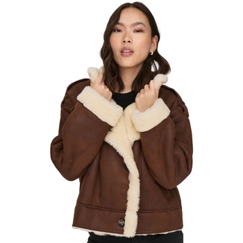 Only Jacket Ylva Faux - Toasted Coconut Braun
