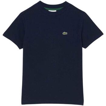 Kleidung Jungen T-Shirts & Poloshirts Lacoste  Blau