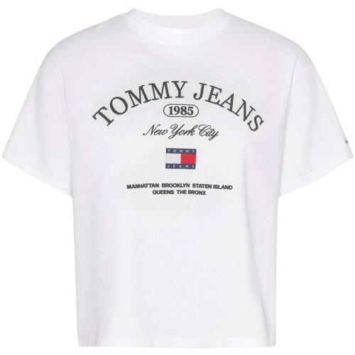 Kleidung Damen T-Shirts & Poloshirts Tommy Jeans  Weiss