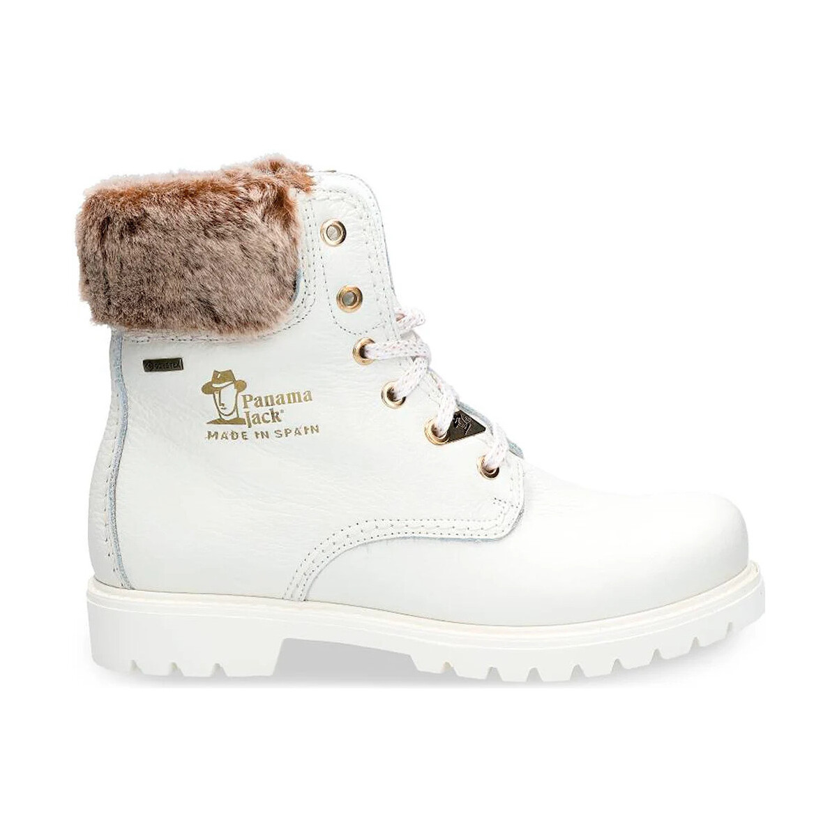 Schuhe Damen Low Boots Panama Jack FELICIA GTX STIEFEL WHITE_B5