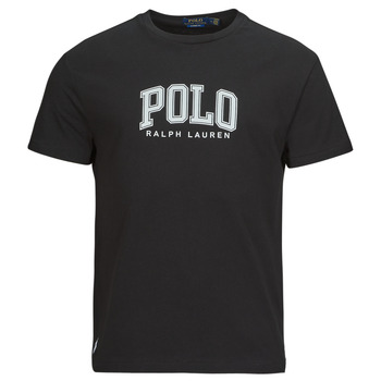 Kleidung Herren T-Shirts Polo Ralph Lauren T-SHIRT AJUSTE EN COTON SERIGRAPHIE POLO RALPH LAUREN Schwarz / Polo / Schwarz