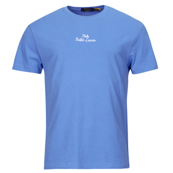 Kleidung Herren T-Shirts Polo Ralph Lauren T-SHIRT AJUSTE EN COTON POLO RALPH LAUREN CENTER Blau / Riviera / Blau