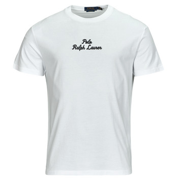 Kleidung Herren T-Shirts Polo Ralph Lauren T-SHIRT AJUSTE EN COTON POLO RALPH LAUREN CENTER Weiss / Weiss