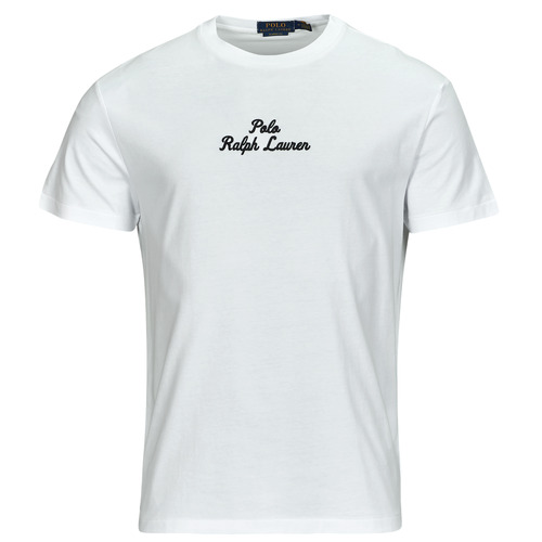 Kleidung Herren T-Shirts Polo Ralph Lauren T-SHIRT AJUSTE EN COTON POLO RALPH LAUREN CENTER Weiss