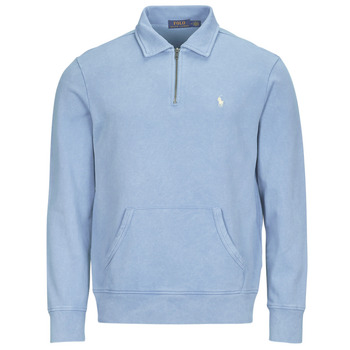 Kleidung Herren Sweatshirts Polo Ralph Lauren SWEATSHIRT DEMI ZIP EN MOLLETON Blau / Himmelsfarbe / Channelblue