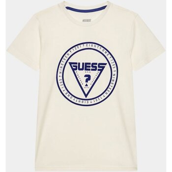 Kleidung Kinder T-Shirts & Poloshirts Guess L3BI33 J1314 Weiss
