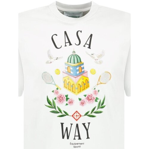 Kleidung Herren T-Shirts Casablanca MS23-JTS-001-25 Weiss