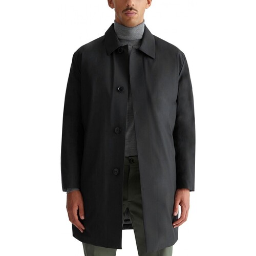 Kleidung Herren Jacken Liu Jo Sorona Trenchfall gepolsterter Trenchcoat Schwarz