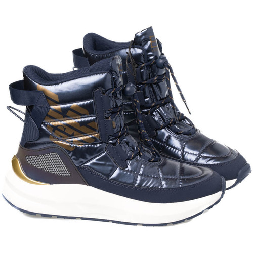 Schuhe Herren Sneaker Emporio Armani EA7 X8M005XK308 Blau