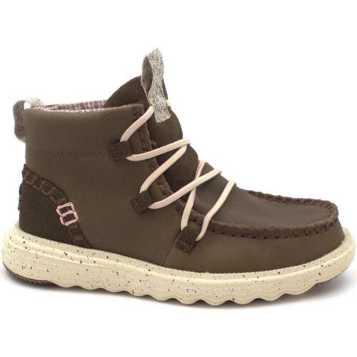Schuhe Damen Low Boots HEYDUDE HEY-CCC-40183-204 Braun