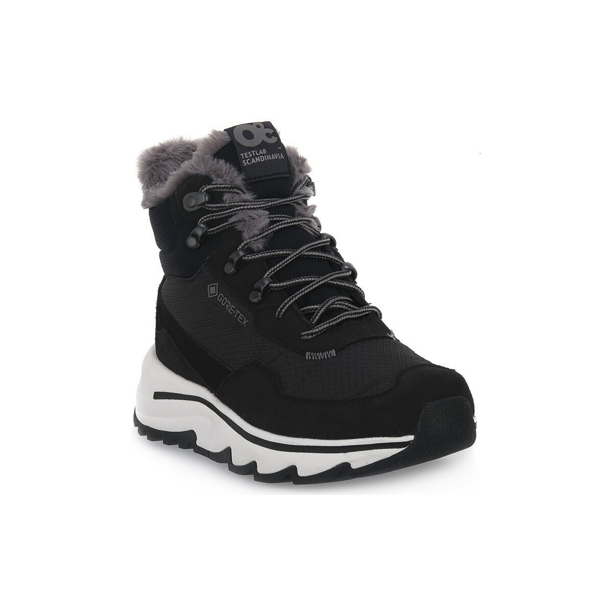 Schuhe Damen Boots Zero C 09B OSLO W GTX Schwarz