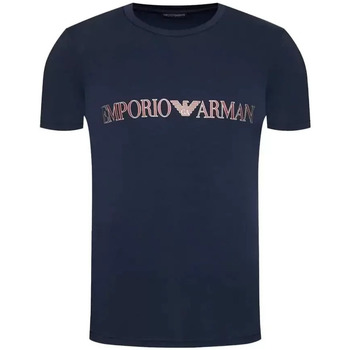 Kleidung Herren T-Shirts Emporio Armani Eagle Blau