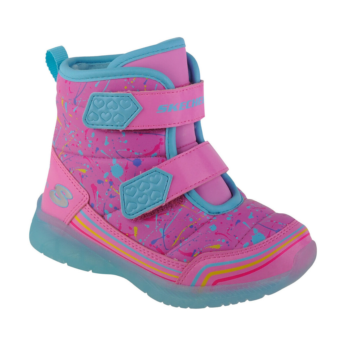 Schuhe Mädchen Schneestiefel Skechers Illumi-Brights - Power Paint Rosa
