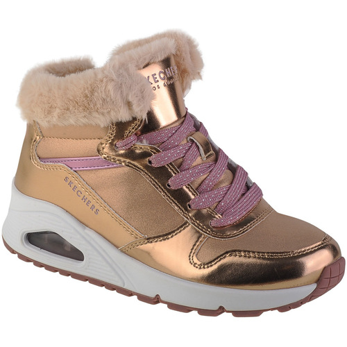 Schuhe Mädchen Boots Skechers Uno - Cozy On Air Gold