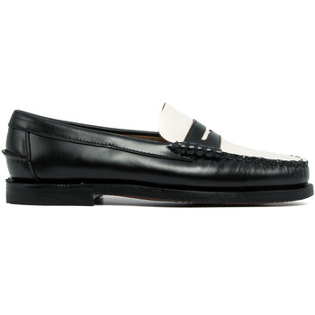 Schuhe Damen Slipper Sebago 7001530 CLASSIC DAN 987 BLACK WHITE Schwarz
