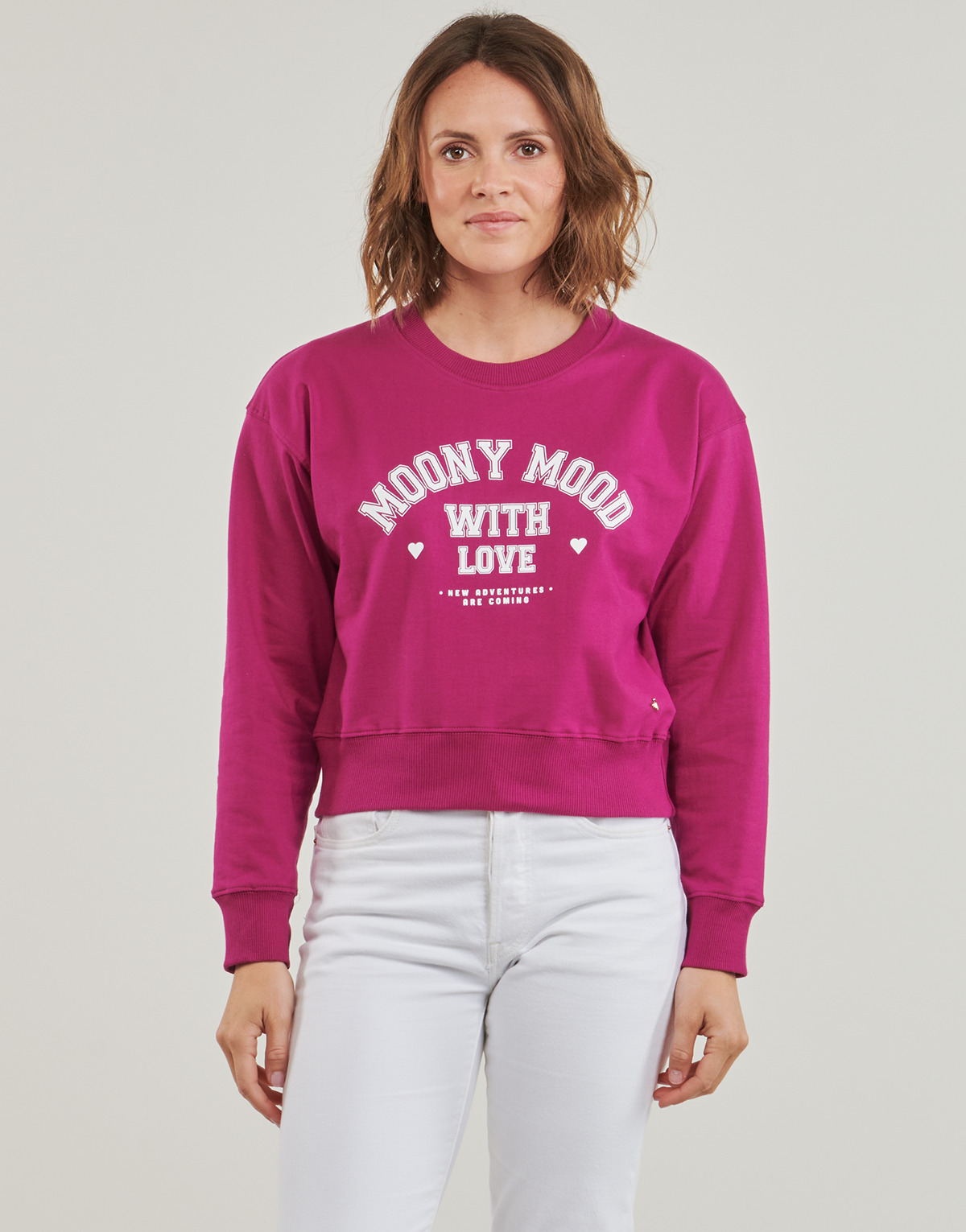 Kleidung Damen Sweatshirts Moony Mood MARIE Rosa