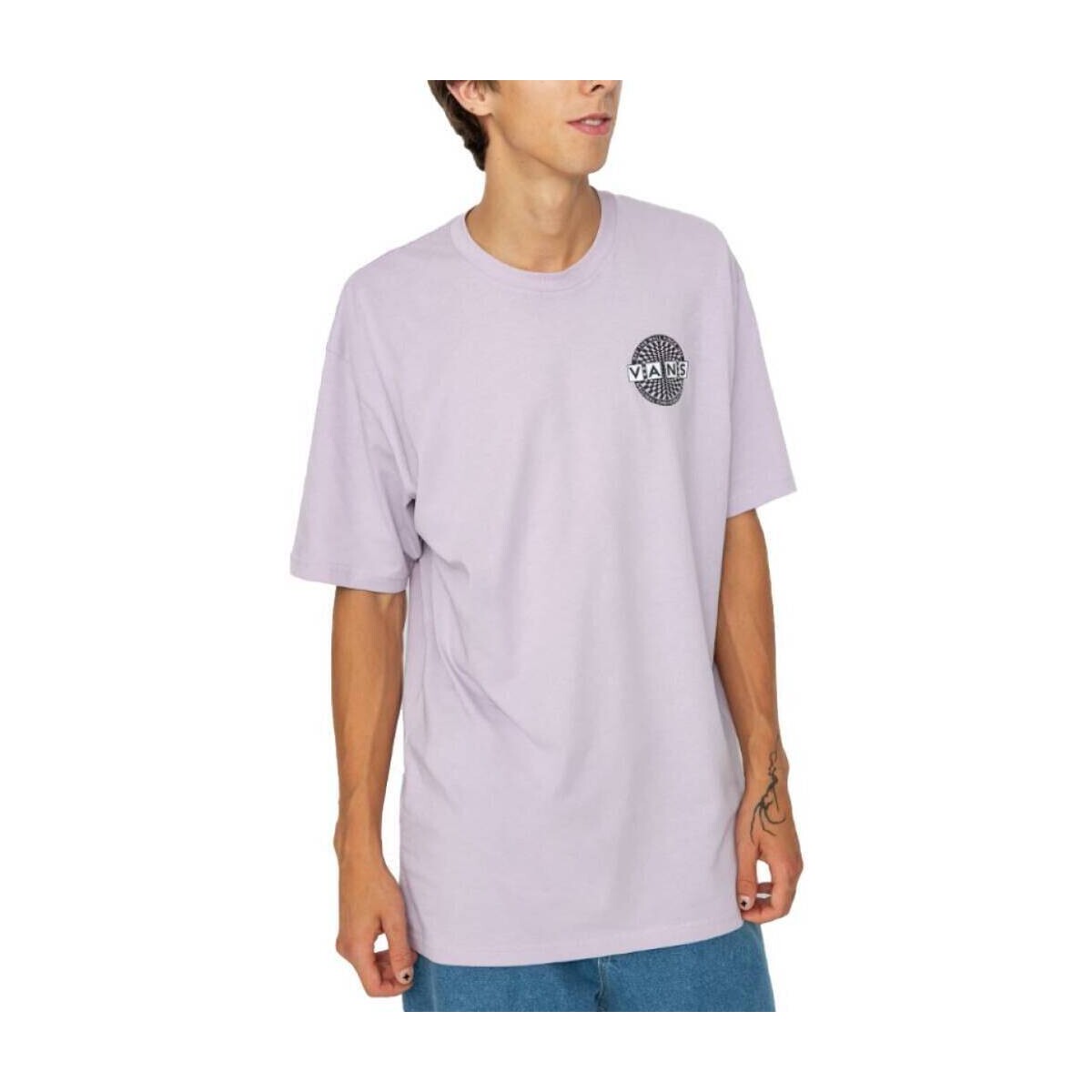 Kleidung Herren Kurzärmelige Hemden Vans WARPED CHECKERBOARD LO Violett